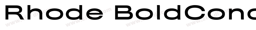 Rhode BoldCondensed字体转换